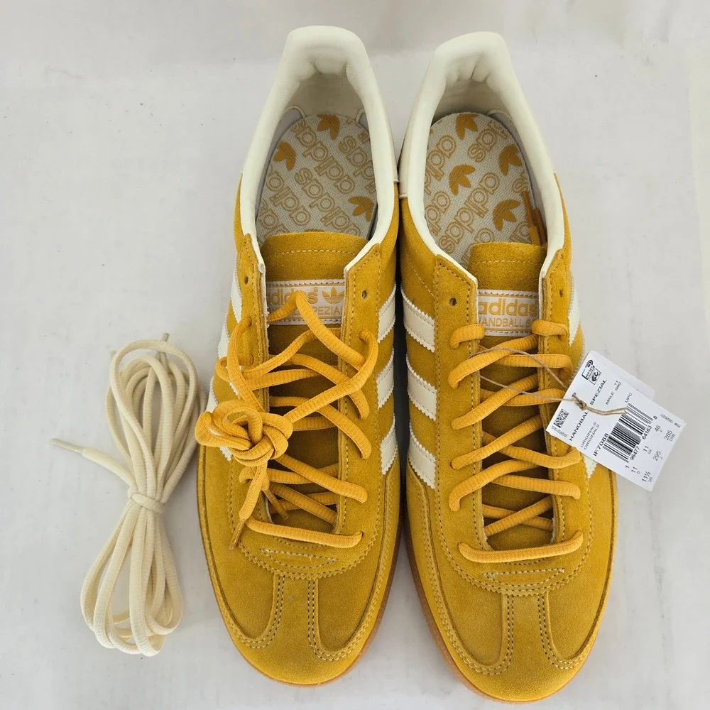 Adidas Handball Spezial Yellow White IF7088 Mens 11.5 Sneakers New